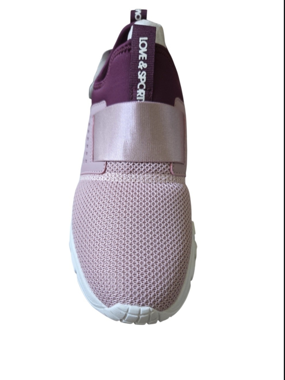 Love & Sport Women's Slip-On Athletic Sneakers in Pink